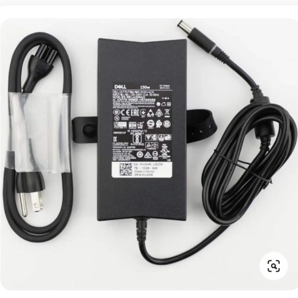 Dell 130w Tip 5.0mm Slim Power AC Adapter, Laptop Charger | model LA130PM121